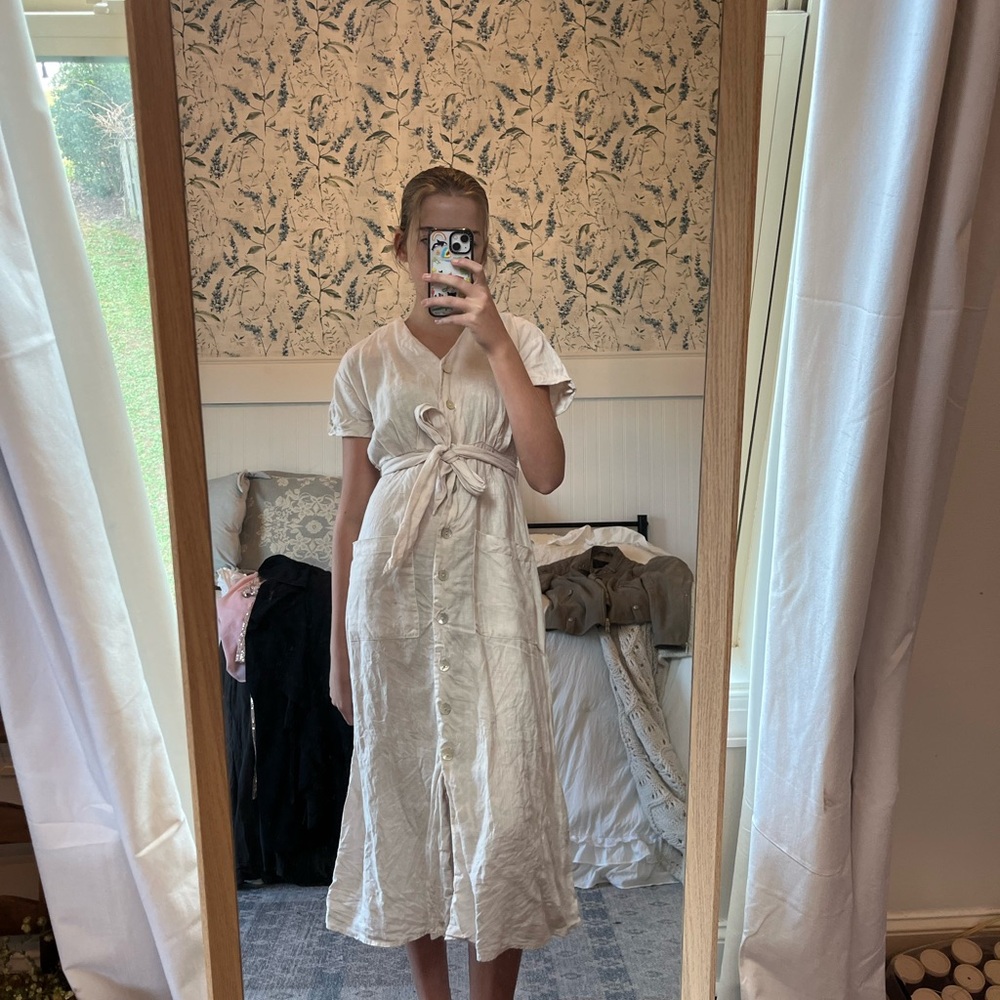 Racial Zoe Pure linen dress
